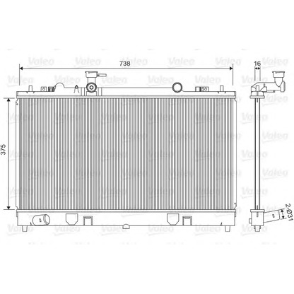 Zdjęcie Chłodnica, układ chłodzenia silnika VALEO 734410