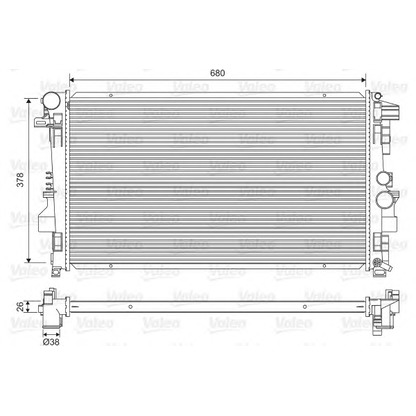 Foto Radiatore, Raffreddamento motore VALEO 734887