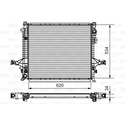 Foto Radiador, refrigeración del motor VALEO 735541