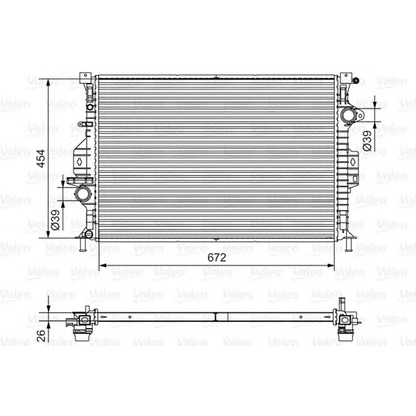 Foto Kühler, Motorkühlung VALEO 701536