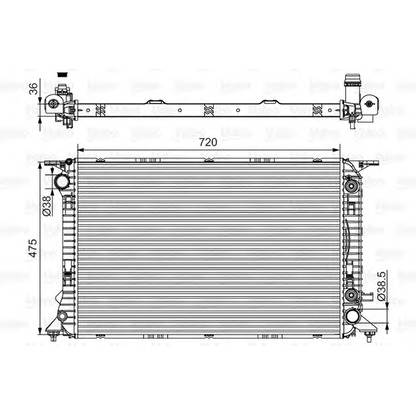 Foto Kühler, Motorkühlung VALEO 701537