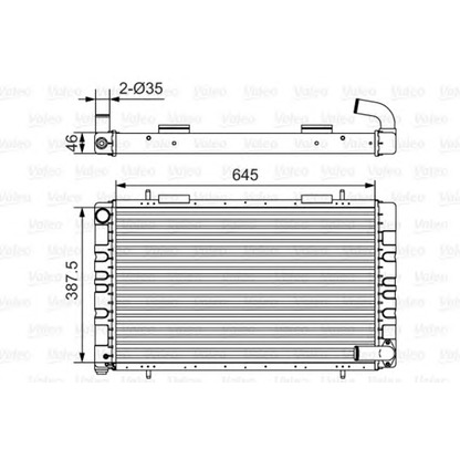 Foto Radiador, refrigeración del motor VALEO 731235