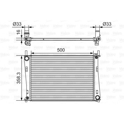 Foto Radiatore, Raffreddamento motore VALEO 734273