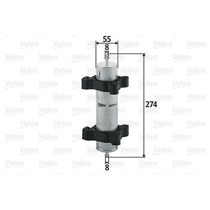 Foto Filtro combustible VALEO 587514