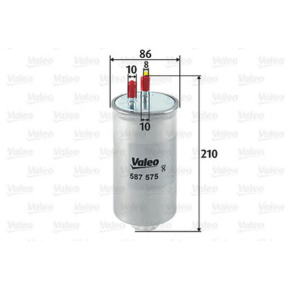 Photo Filtre à carburant VALEO 587575