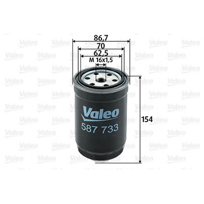 Photo Filtre à carburant VALEO 587733