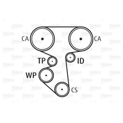 Photo Water Pump & Timing Belt Kit VALEO 614535