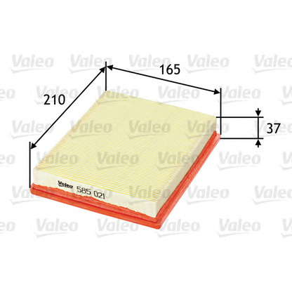 Photo Air Filter VALEO 585021