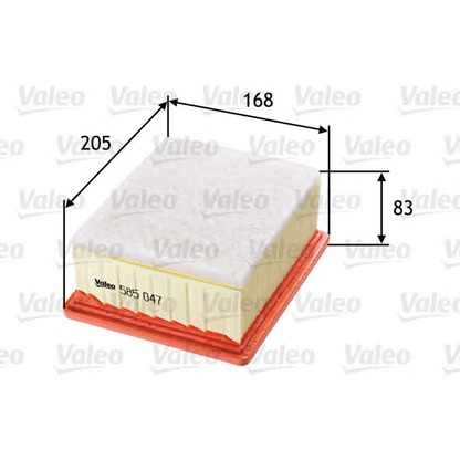 Photo Air Filter VALEO 585047