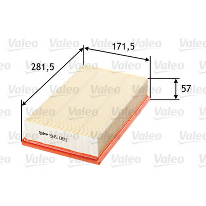 Photo Air Filter VALEO 585065