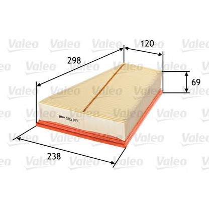 Photo Filtre à air VALEO 585149