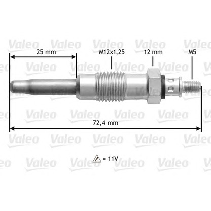 Foto Bujía de precalentamiento VALEO 345100