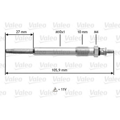 Foto Bujía de precalentamiento VALEO 345103