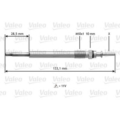 Foto Bujía de precalentamiento VALEO 345113