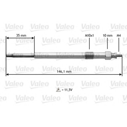 Foto Bujía de precalentamiento VALEO 345139