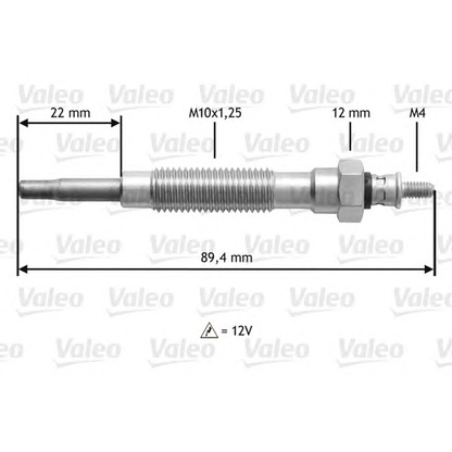 Foto Bujía de precalentamiento VALEO 345149