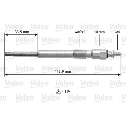 Foto Bujía de precalentamiento VALEO 345152