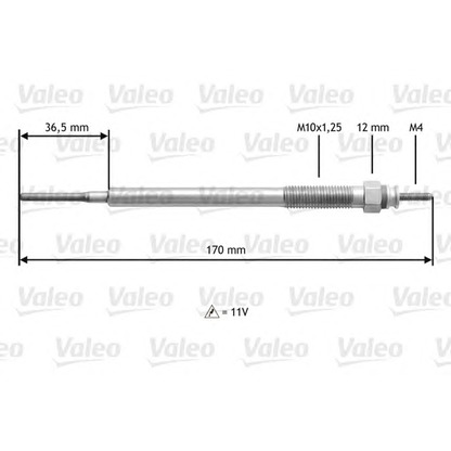 Foto Bujía de precalentamiento VALEO 345154