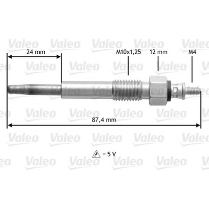 Foto Bujía de precalentamiento VALEO 345176