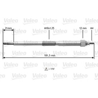 Foto Bujía de precalentamiento VALEO 345220