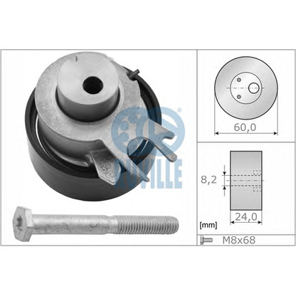 Photo Tensioner Pulley, timing belt RUVILLE 55456