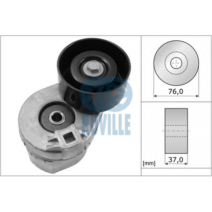Photo Tensioner Pulley, v-ribbed belt RUVILLE 55264