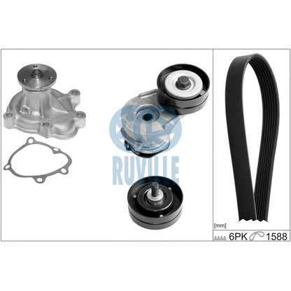 Foto Kit Cinghie Poly-V RUVILLE 55352801