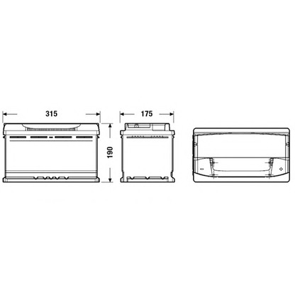 Photo Starter Battery EXIDE EA900