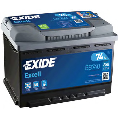 Photo Starter Battery; Starter Battery EXIDE EB740