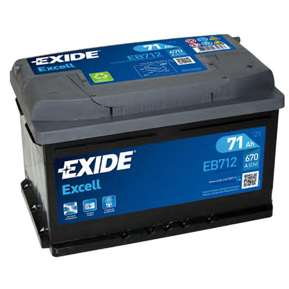 Foto Starterbatterie; Starterbatterie EXIDE EB712