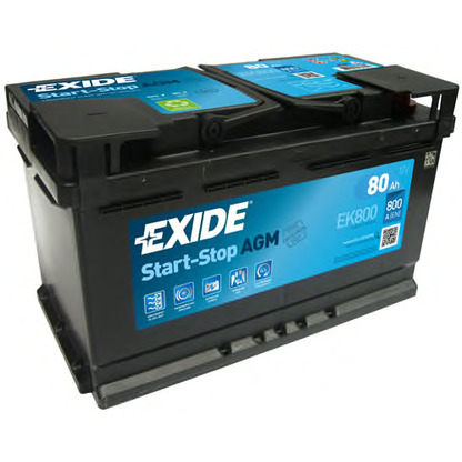 Photo Starter Battery; Starter Battery EXIDE EK800