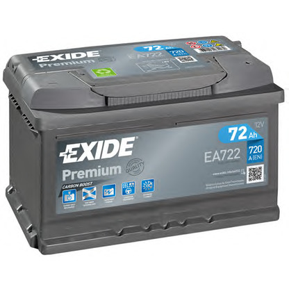 Photo Batterie de démarrage; Batterie de démarrage EXIDE EA722