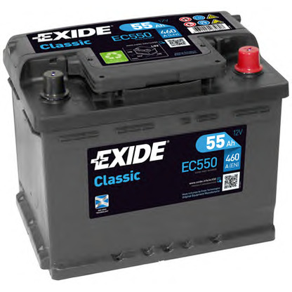 Foto Starterbatterie; Starterbatterie EXIDE EC550