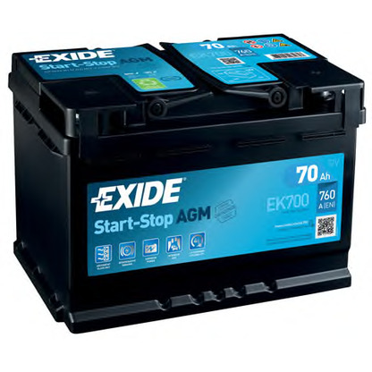 Photo Starter Battery; Starter Battery EXIDE EK700