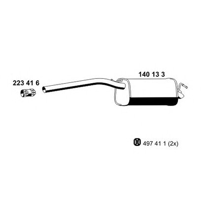 Photo End Silencer ERNST 140133