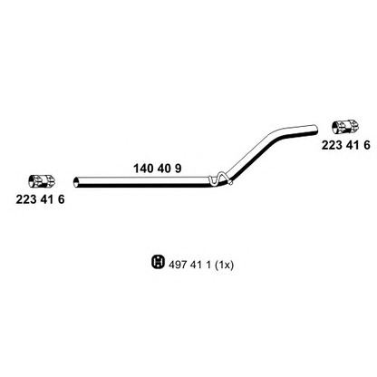 Фото Труба выхлопного газа ERNST 140409