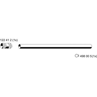 Фото Труба выхлопного газа ERNST 122542