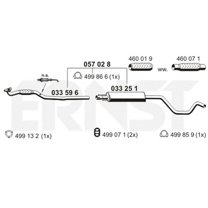 Zdjęcie Rura wydechowa ERNST 057028