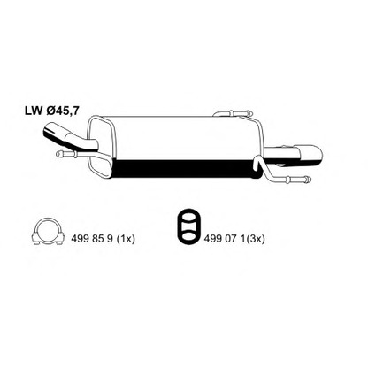 Foto Endschalldämpfer ERNST 011235
