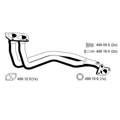 Foto Tubo gas scarico ERNST 023573