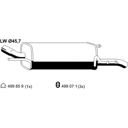 Foto Endschalldämpfer ERNST 052276
