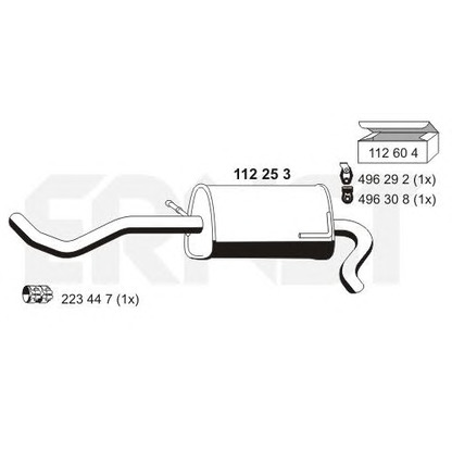 Foto Endschalldämpfer ERNST 112253
