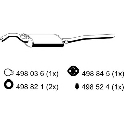 Foto Silenciador posterior ERNST 132275