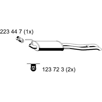 Foto Silenciador posterior ERNST 142175
