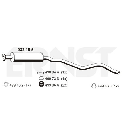 Photo Front Silencer ERNST 032155