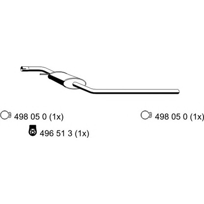 Foto Mittelschalldämpfer ERNST 176262