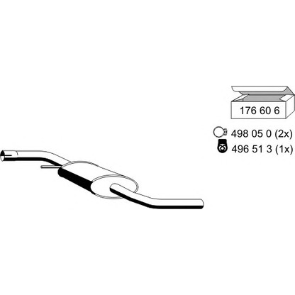 Foto Mittelschalldämpfer ERNST 177016