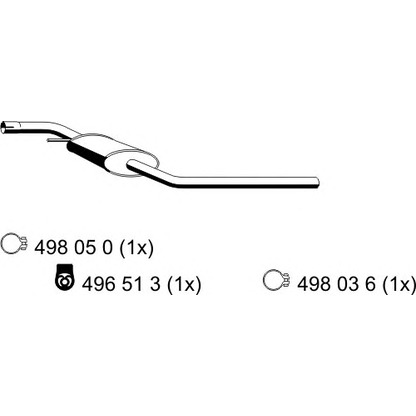 Photo Middle Silencer ERNST 177023