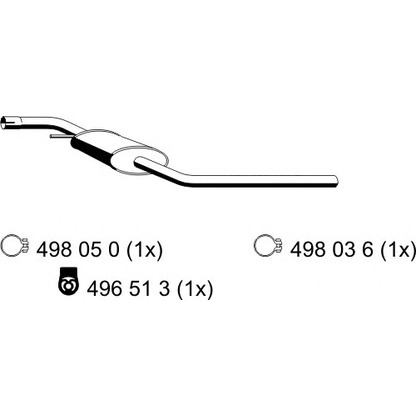 Photo Middle Silencer ERNST 177030