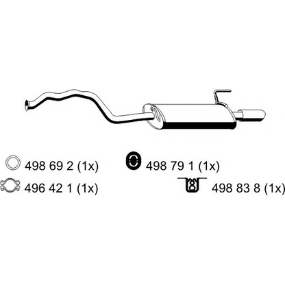 Photo Silencieux arrière ERNST 233033